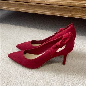Red Suede Marc Fisher Size 8